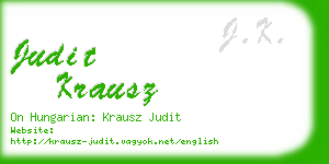 judit krausz business card